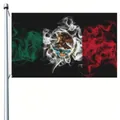 Mexiko Nationalflagge 90x150cm mit künstlerischem Raucheffekt für Unabhängigkeitstag - Mexiko Raucheffekt Flagge / 90x150cm
