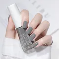 Healthy water-based grey nail polish with quick-dry and peelable formula 10ml bottle - Normal Specification / Smoky Gray (N15)