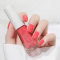KUDAN coral pink water-based peelable healthy nail polish in a 10ml glass bottle - Normal Specification / Bright Red (N16)