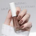 High-quality water-based peelable nail polish in mocha brown with a smooth glossy finish - Normal Specification / Light Coffee (N18)