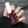 Deep burgundy peelable water-based nail polish, quick-dry healthy nail lacquer 10ml - Normal Specification / Deep Purple (N21)