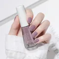 Water-based peelable nail polish in elegant mauve color, 10ml bottle displayed on nails - Normal Specification / Taro Purple (N25)