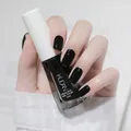 Water-based black nail polish, quick-drying and peelable for natural salon look - Normal Specification / Charcoal Black (N29)