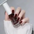 KUDAN dark red water-based nail polish with a glossy quick-dry finish, 10ml size - Normal Specification / Cherry Red (N30)