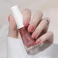 Quick-dry pink peel-off water-based nail polish with star glitter detail in a 10ml bottle. - Normal Specification / Starlight (N39)
