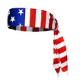 US flag sports headband for Independence Day celebrations and running - Hair Band