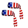 Fascia sportiva bandiera americana con stelle e strisce patriottiche per il 4 luglio - Stelle e Strisce USA / 2 Pezzi/Set