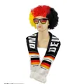 Deutschland Fan Set mit Afro Perücke, Sonnenbrille und Schal für Fußball Weltmeisterschaft. - Deutschland Stil