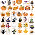 35 stuks magnetische Halloween-koelkaststickers met verschillende ontwerpen. - Halloween Stijl / 35 Stuks/Verpakking