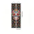 Pancartas de puerta mexicanas Día de los Muertos con vibrantes diseños de calaveras - Patrón Calavera Con Guitarra / Un par