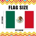 Gedetailleerde afmetingsgids voor de 3x5ft Mexicaanse onafhankelijkheidsvlag - Standaard Mexicaanse Vlag (款式2) / 90x150cm (3x5ft)