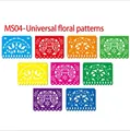 Lot de guirlandes colorées mexicaines Papel Picado pour déco Cinco de Mayo - Motif Universel