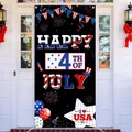 Detailed view of the Independence Day porch banner featuring a festive 4th of July design - Happy 4th I Love USA (CH-25072737)