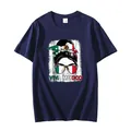 Navy blue cotton T-shirt with Viva Mexico flag graphic for Mexico Independence Day - S / Tops / Navy Blue