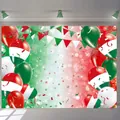 Mexican Independence Day photography backdrop with festive balloons and banners - Mexican Independence Day Style (CH-25072903) / 95x75cm