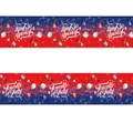 Nappe jetable en PVC avec imprimés festifs pour le 4 juillet - Style du Jour de l'Indépendance