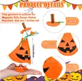 Handmade orange pumpkin Halloween outfit for 7-inch Silly Goose statue decoration - Pumpkin Goose Style