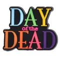 Colorful PVC Day of the Dead letter patch for DIY phone cases and fridge magnets - Day Of The Dead Text Design (05)