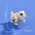 Mini figurine de dinosaure squelette d'Halloween, taille 1,9 cm pour micro DIY - No.4 Skeleton Dog / 1.9x2.6x1.0cm