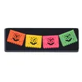 Vibrant Day of the Dead PVC sugar skull patches for DIY crafts and phone case decor - Four-Color Hollow Skull (18)