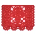 Red Day of the Dead Mexican skull PVC patch for DIY phone case and fridge magnets - Red Hollow Paper-Cut Skull (23)