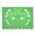 Green floral design PVC Mexican Day of the Dead soft glue patch for DIY phone cases - Light Green Hollow Vase (24)