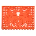 Orange Mexico Day of the Dead PVC patch with birds design for DIY phone case or magnet - Orange-Red Birds Hollow Patch (26)