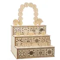Supporto per altare fai-da-te in legno per il Giorno dei Morti con teschi e fiori - Colorless model (excluding airplane box)