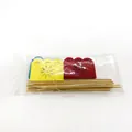 12-farbiges Set Tag der Toten Kuchendekoration mit bunten Filzausschnitten und Stäben - 12-Farben-Set / 24 Stück