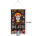 Mexikanisches Banner zum Tag der Toten mit Totenkopf-Design, 30x51,5 cm - Stil 1 (Y-00677-1)