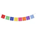 Guirnalda de Papel Picado mexicano de colores para la decoración del Día de Muertos - Estilo 2 / 14.8*14.8cm