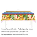 Mexican fiesta llama cactus theme disposable party tablecloth 137x274cm for celebration - Tablecloth