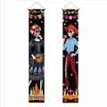Mexican Day of the Dead porch banners with colorful skeleton couple illustration - Day of the Dead Style 16 / 30x180cm (2 Pieces/Pack)
