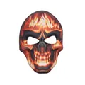Masque de crâne enflammé vibrant pour le cosplay du Jour des Morts et les fêtes d'Halloween - Flame Texture Skull Mask / Style 8