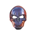 Masque facial crâne imprimé numérique bleu et orange pour fête cosplay Jour des Morts - Dark Blue Flame Skull Mask / Style 13