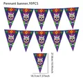 10pcs Mexican Day of the Dead sugar skull themed pennant banner set for party decoration - Pennant Banner Style 02