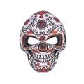 Mexikanische Tag der Toten Totenkopfmaske mit digitalem Farbdruck für Halloween und Karneval - Exquisite Floral Sugar Skull Face Mask / Stil 19