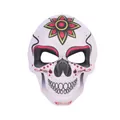 Masque tête de mort mexicaine avec imprimé floral coloré pour une fête de cosplay - Sugar Skull Painted Mask / Style 21