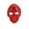 Masque tête de mort à paillettes rouges pour les fêtes mexicaines du Jour des Morts et cosplay. - Bright Red Sequined Skull Mask / Style 24