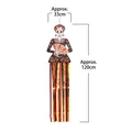 Day of the Dead hanging skeleton ghost bride Halloween outdoor decoration 33x120cm - Paper Fan Bride