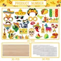 Lot de 30 accessoires photo mexicains pour les fêtes du Cinco de Mayo et du Jour des Morts. - Style 1 Fiesta Mexicaine / Lot de 30