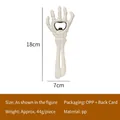 Ouvre-bouteille main de squelette Halloween détails, 18cm de hauteur, 44g de poids - Ouvre-bouteille Main de Squelette / Blanc laiteux