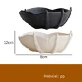 Bols à griffes de squelette d'Halloween noirs et blancs, matériau PP de 12x8 cm. - Plateau de Fruits Noir et Blanc / Une Paire