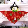 Halloween hanging witch decoration featuring a red spiderweb cloak and black pointed hat - Door Hanging Fabric White Face Red