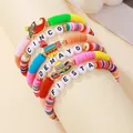 Handgefertigtes Cinco de Mayo Armband mit mexikanischen Anhängern und Tonperlen - Cinco-Happy-Fiesta Stil / 1# Mehrfarbig