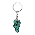 Green cactus keychain made of soft PVC for Day of the Dead theme decorations - Cactus Style (08)