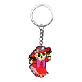 Day of the Dead Catrina keychain pendant made of soft PVC with festive red dress design - Catrina Skull Style (14)