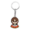 Mexican Day of the Dead skeleton woman PVC soft rubber cartoon keychain accessory - Folk Female Skull Style (15)