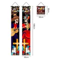 3-Piece Day of the Dead Outdoor Banner Set with Vibrant Skeleton and Sombrero Designs - 3-Piece Couplet Set (GWSJDL-9)