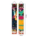 Day of the Dead Mexican skull skeleton porch banners for 180x30cm festive party decor. - 2-Piece Set (GWSJDL-18)